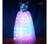 Led dance luminous dress for event